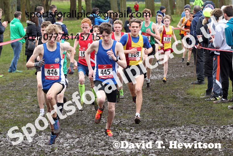 Junior boys, 2020 New Balance English Schools Champs., Sefton Park, Liverpool. Photo: David T. Hewitson/Sports for All Pics